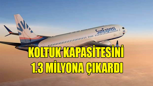 Koltuk kapasitesini 1.3 milyona çıkardı